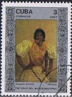 (1987-002) Марка Куба "Цыганка"    Музей в Гаване III Θ