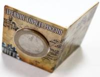 Коинкард альбом мини-буклет для монет 10 рублей 2002-2025 годов Древние Города России 100 штук