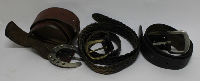 Набор ремней, 3 шт., натуральная кожа, (сост. на фото)