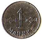 () Монета Финляндия 1952 год 1  ""   Железо (Fe)  UNC