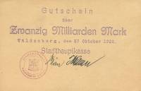 (№1923) Банкнота Германия 1923 год "2,000,000,000 Mark"