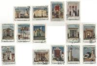 1940-32-35 37-39 45-48 Серия Набор марок 14 шт СССР Павильоны  Сельхозяйственная выставка II Θ