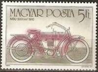 (1985-085.1) Марка Венгрия "NSU, 1910"    100-летие мотоцикла II Θ