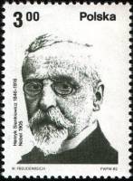 (1982-018) Марка Польша "Г. Сенкевич"    Польские лауреаты Нобелевской премии III Θ