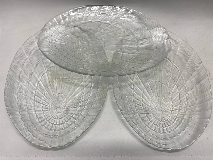 Блюдо стекло 32*23 см, 3 шт