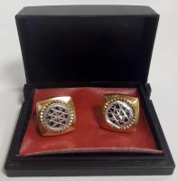 Запонки "Горизонт", в коробке, металл, позолота (сост. на фото)