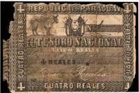 (№1860P-10) Банкнота Парагвай 1860 год "4 Reales"