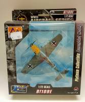 Модель самолет 1:72 BF109E с желтой кабиной в коробке блистере