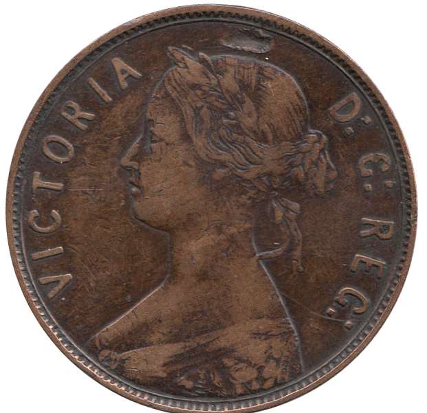 () Монета Ньюфаундленд 1873 год   &quot;&quot;   Серебрение  VF