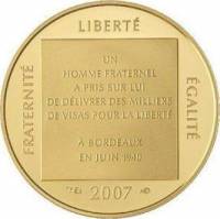 () Монета Франция 2007 год 10 евро ""   Биметалл (Платина - Золото)  UNC