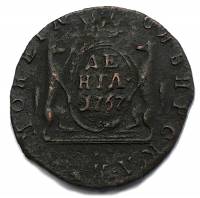 (1767, КМ) Монета Россия-Финдяндия 1767 год 1/2 копейки   Полушка Сибирь Медь  UNC