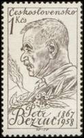 (1959-030) Марка Чехословакия "П. Безруч"    Деятели культуры и науки II Θ