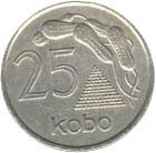 (№1973km11) Монета Нигерия 1973 год 25 Kobo