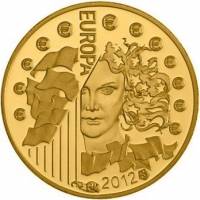 (№2012km1855) Монета Франция 2012 год 1,000 Euro (Франко-германской дружбы)