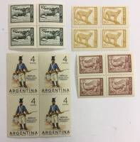 --  Набор блоков Аргентина 4 шт.  Негашеные , III O