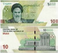 Банкнота Иран 2021 год 10 туманов Рухолла Хомейни   UNC