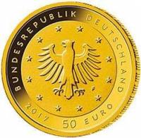 (№2017) Монета ФРГ 2017 год 50 Euro (500-летие Реформации)