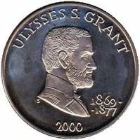 () Монета Либерия 2000 год 5 долларов ""   AU