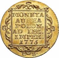 (№1772km195) Монета Польша 1772 год 1 Dukat