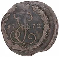 (1772, ЕМ) Монета Россия-Финдяндия 1772 год 1/2 копейки   Деньга Медь  XF