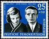 (1961-046) Марка Германия (ГДР) "Софи и Ганс Шолль"    Герои сопротивления II Θ