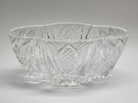 Салатник хрусталь СССР 2 шт овальный необычной формы