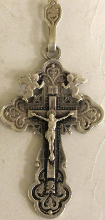 Серебрянный крестик 925 пробы