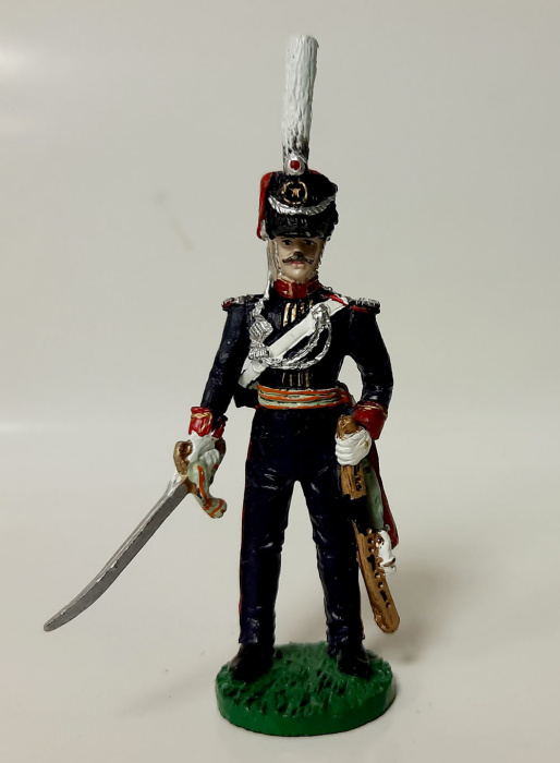 Оловянный солдатик &quot;Офицер конных полков Полтавского ополчения,1812 г.&quot;