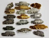 Набор значков знаков (18 шт.) СССР "Автомобили" На булавке 