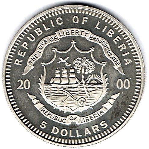 (2000) Монета Либерия 2000 год 5 долларов &quot;XXVII Летняя олимпиада Сидней 2000&quot;  Медь-Никель  PROOF