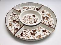 Менажница Rosenberg Германия фарфор диаметр 33,5 см 5 секций с круглой серединой 