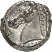 (№1970) Монета Древняя Греция 1970 год 1 Tetradrachm (Пунических - Энтелла)