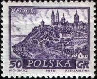 (1960-045) Марка Польша "Плоцк"   Исторические города №1 III Θ