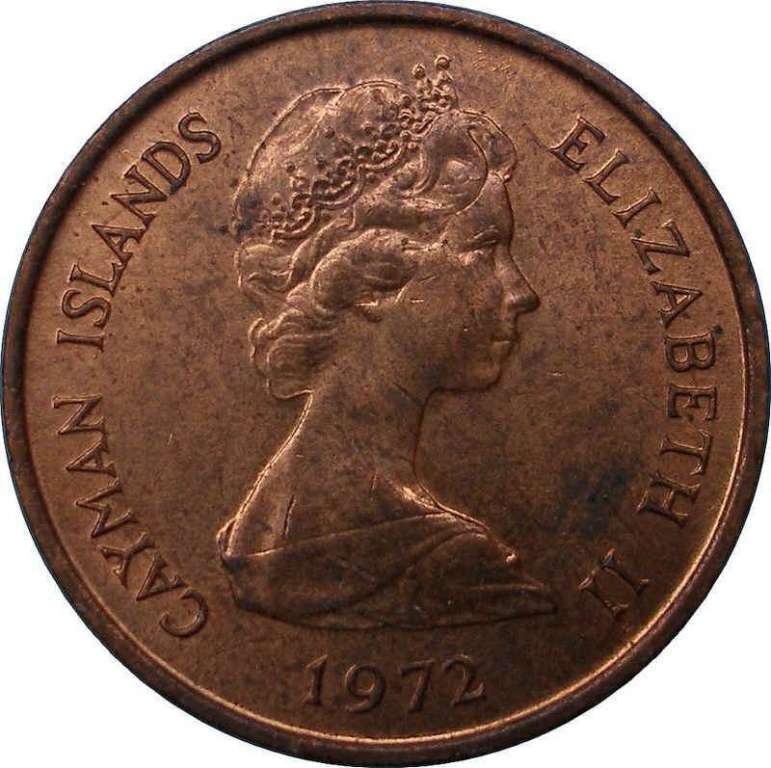 (№1972km1) Монета Каймановы острова 1972 год 1 Cent (Большой Кайман Молочницы)