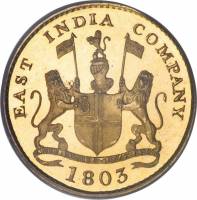 (№1803km318c) Монета Индия 1803 год 5 Cash (В Наличные, 1 Falus)