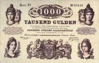 (№1847P-A78) Банкнота Австрия 1847 год "1,000 Gulden"