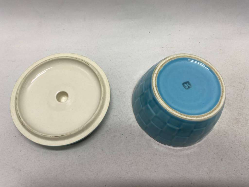 Масленка с крышкой керамика СССР