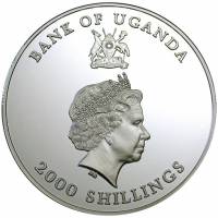 () Монета Уганда 2001 год 2000 шиллингов ""   PROOF