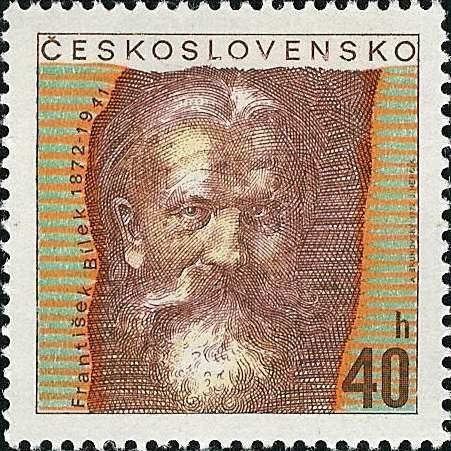 (1972-024) Марка Чехословакия &quot;Франтишек Билек&quot; ,  III Θ