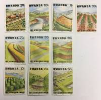 (--) Набор марок Руанда "10 шт."  Негашеные  , III O