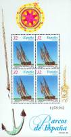 (№1997-69) Блок марок Испания 1997 год "Исторические Корабли Бригантины", Гашеный
