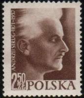 (1957-051) Марка Польша "Анджей Струг" , III Θ