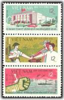 (1964-047) Сцепка (3 м) Вьетнам "Солидарность"   Конференция солидарности III O