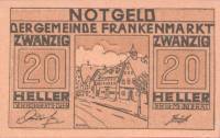 (№1920) Банкнота Австрия 1920 год "20 Heller"