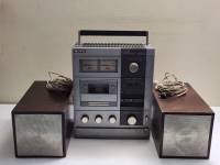 Магнитофон кассетный Нота 225 стерео и 2 колонки СССР