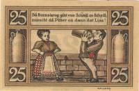 (№1921) Банкнота Германия 1921 год "25 Pfennig"