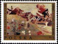 (1969-051) Марка Польша "Ограбление принцессы"   Живопись Польши III O