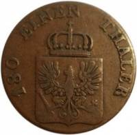 () Монета Германия (Империя) 1843 год 2  ""   Медь  UNC