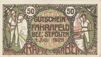 (№1920) Банкнота Австрия 1920 год "50 Heller"