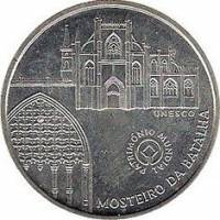 (2005) Монета Португалия 2005 год 5 евро "Монастырь Баталья"  Серебро Ag 500  UNC